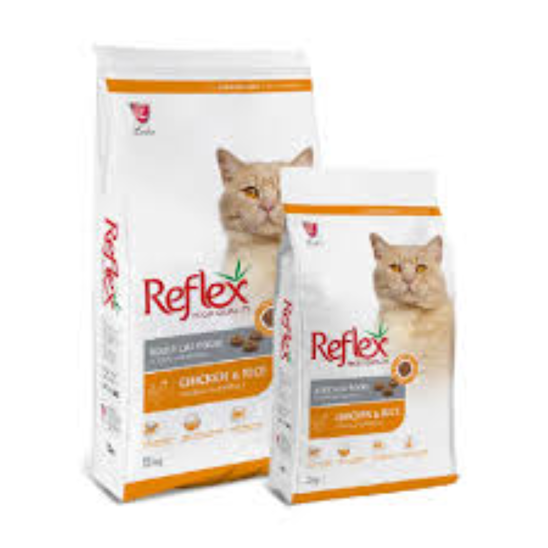 REFLEX ADULT CAT FOOD CHICKEN N RICE 15KG